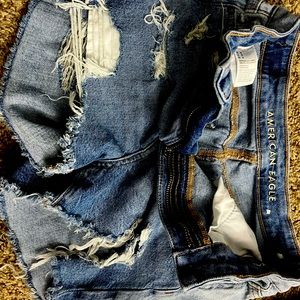 Size 0 Blue American Eagle Jean Shorts